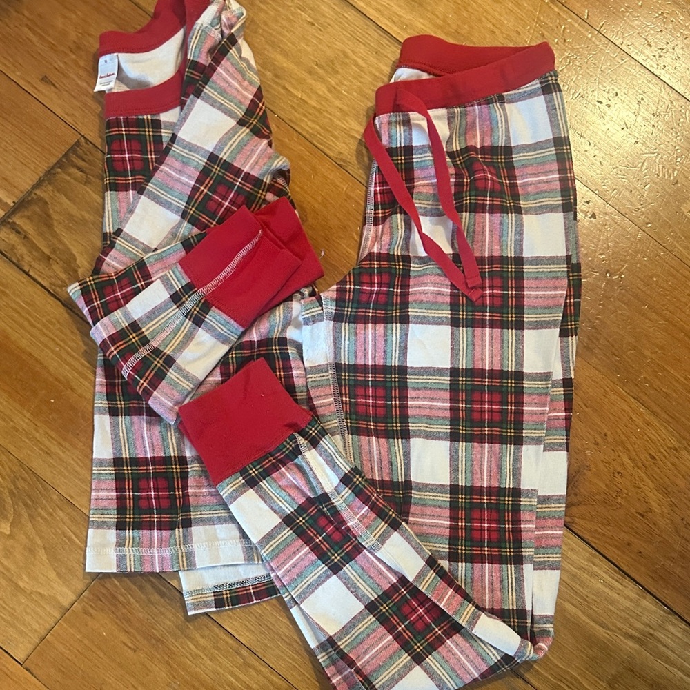 Hanna Andersson Red and White Plaid Pajamas